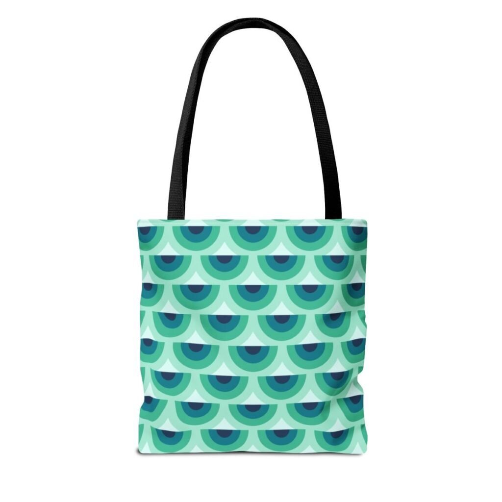 Aurora Mist Peacock Tote Bag