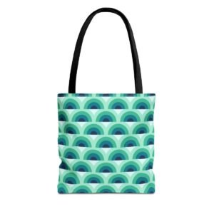Aurora Mist Peacock Tote Bag