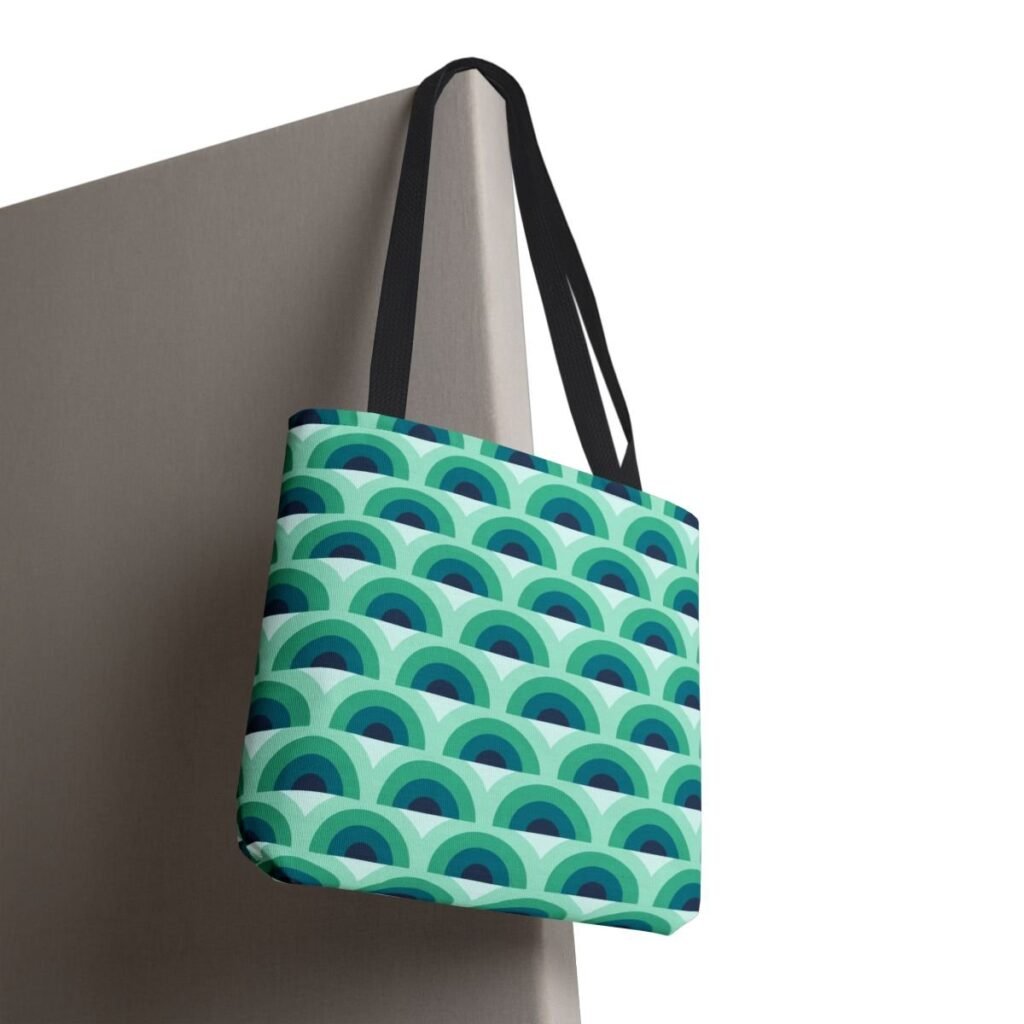 Aurora Mist Peacock Tote Bag