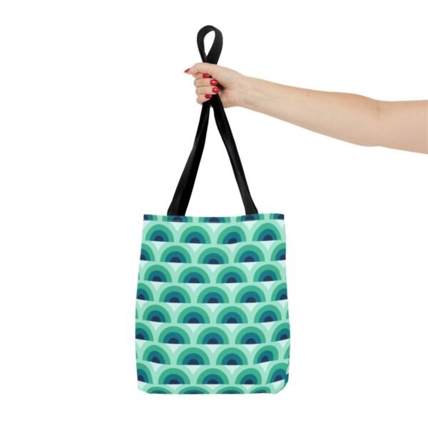 Aurora Mist Peacock Tote Bag - Image 4