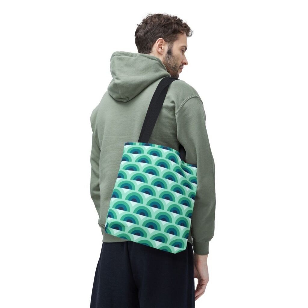 Aurora Mist Peacock Tote Bag