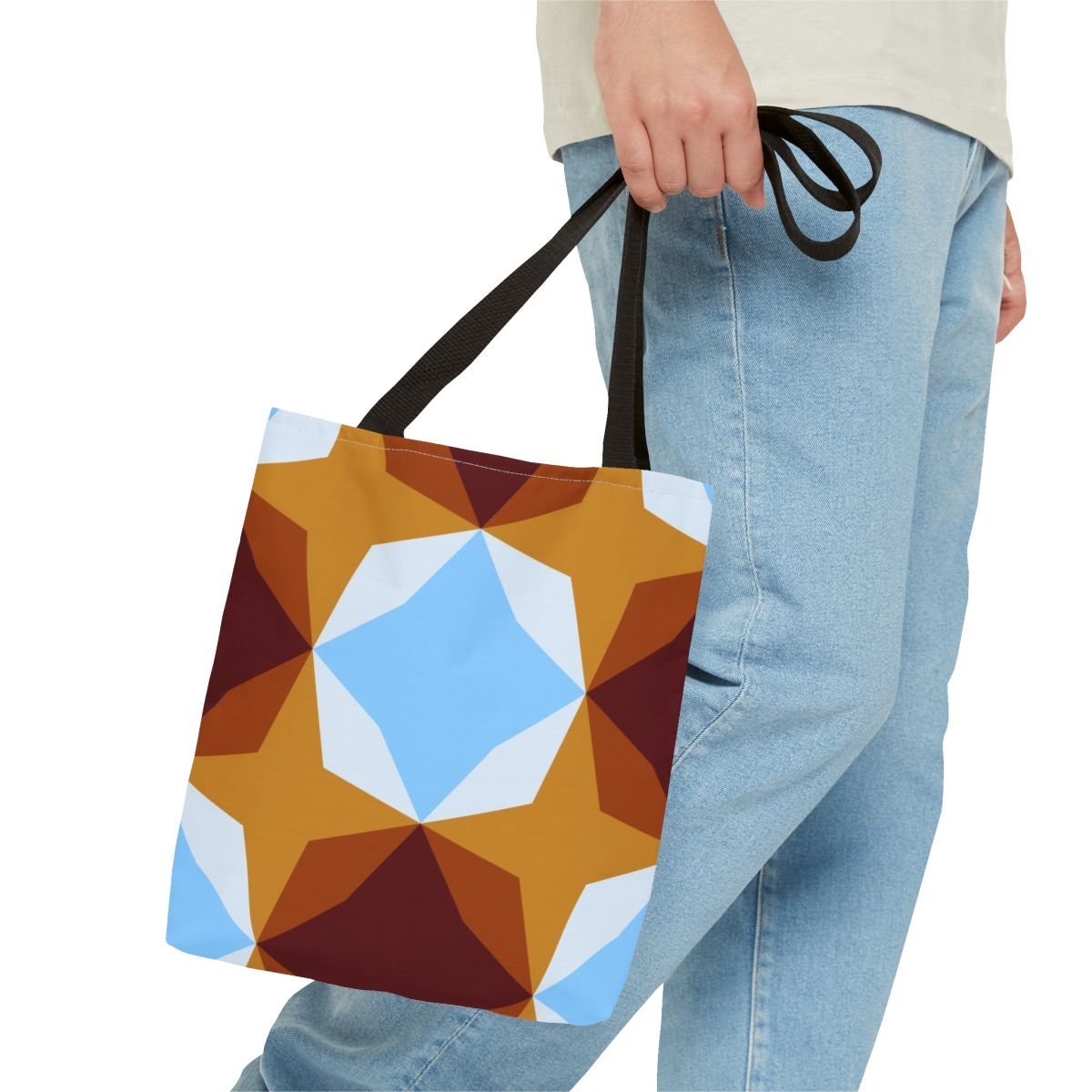 Autumn Fox Diamond Motif Tote Bag - Image 3