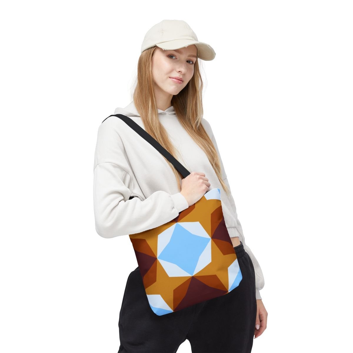 Autumn Fox Diamond Motif Tote Bag - Image 5