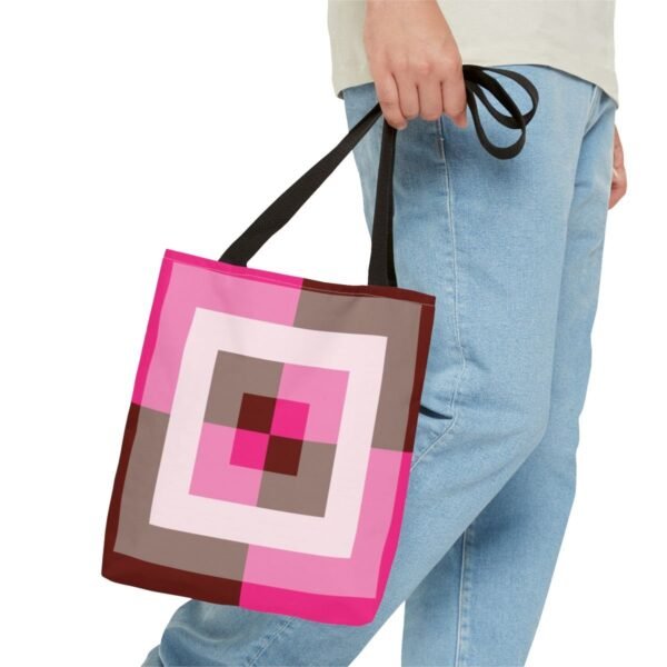 Berry Mocha Labyrinth Tote Bag - Image 3