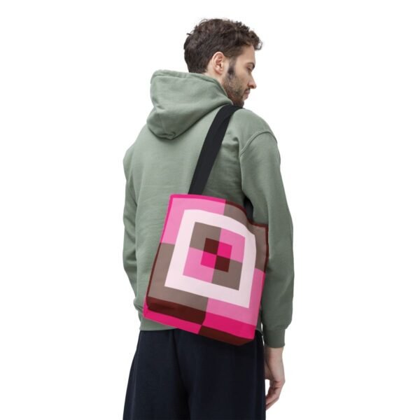 Berry Mocha Labyrinth Tote Bag - Image 6