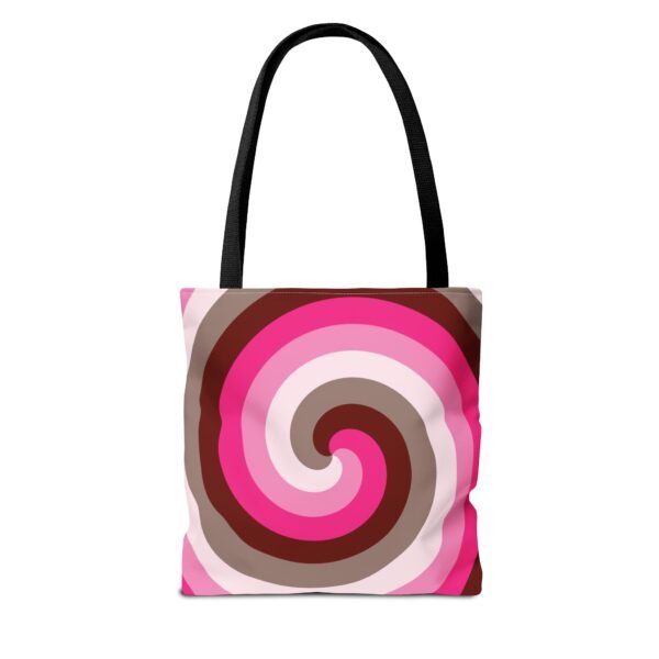 Berry Mocha Spiral Tote Bag - Image 7