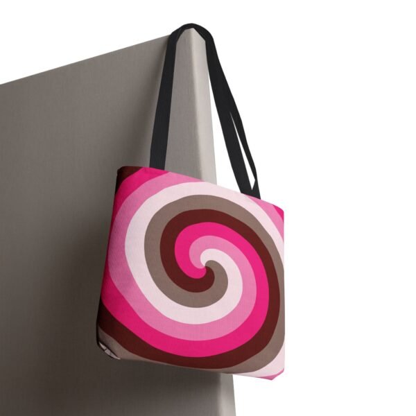 Berry Mocha Spiral Tote Bag - Image 2