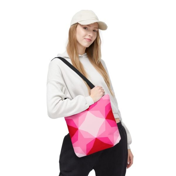 Blush To Bloom Diamond Motif Tote Bag - Image 5
