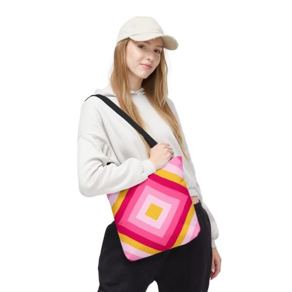 Bubblegum Sunrise Diamond Tote Bag - Image 5