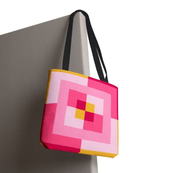 Bubblegum Sunrise Labyrinth Tote Bag - Image 8