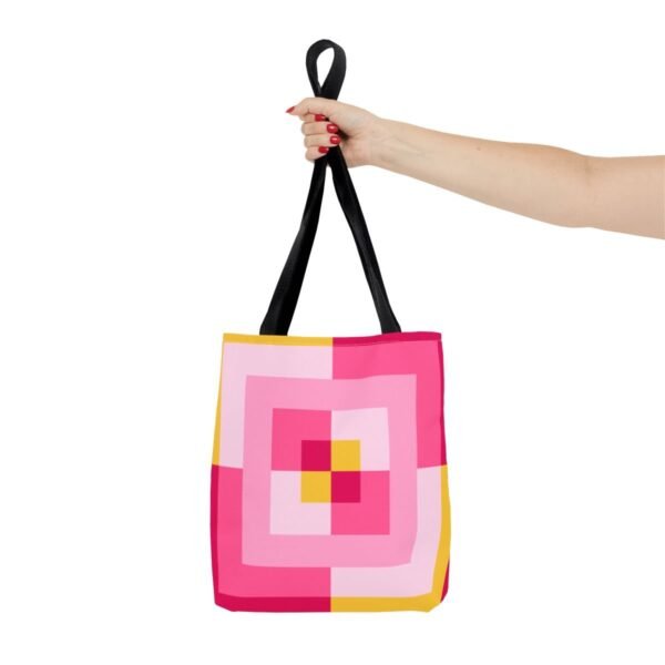 Bubblegum Sunrise Labyrinth Tote Bag - Image 4