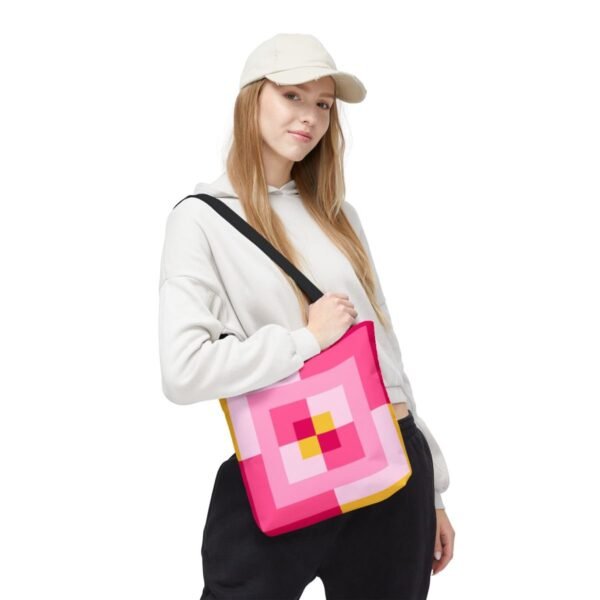Bubblegum Sunrise Labyrinth Tote Bag - Image 5