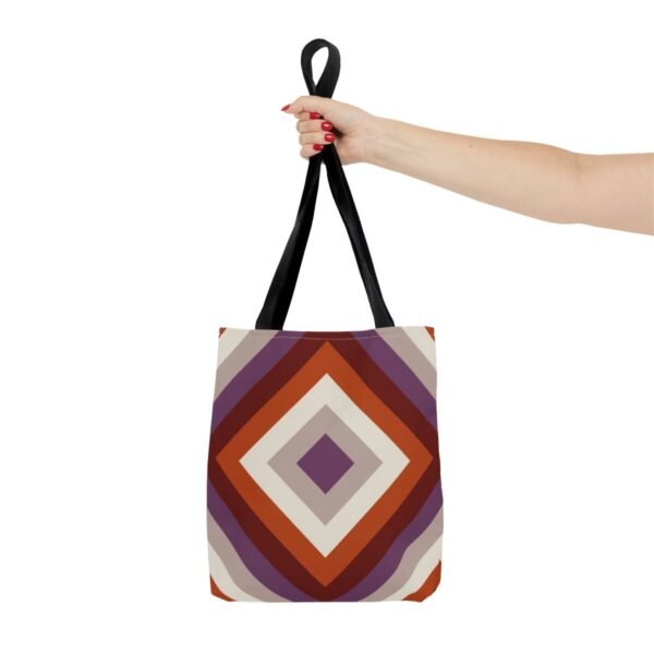 Burnt Orchard Diamond Tote Bag - Image 4