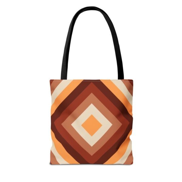 Chestnut Brown Diamond Tote Bag - Image 2