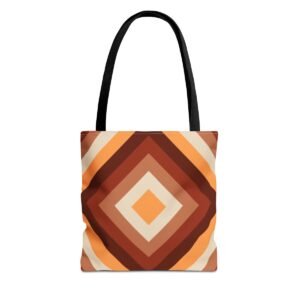 Chestnut Brown Diamond Tote Bag