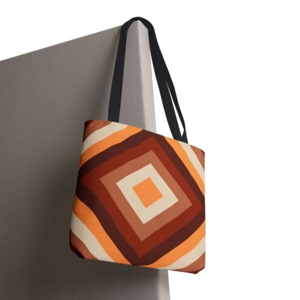 Chestnut Brown Diamond Tote Bag - Image 8