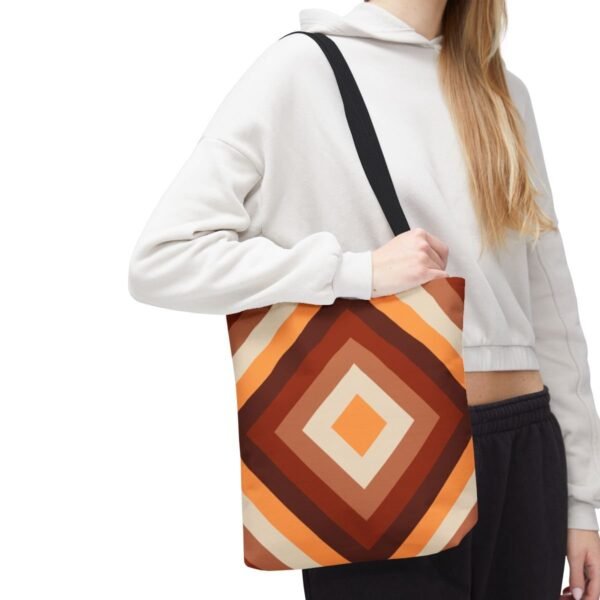 Chestnut Brown Diamond Tote Bag - Image 7