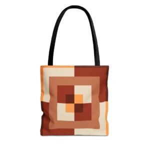 Chestnut Brown Labyrinth Tote Bag