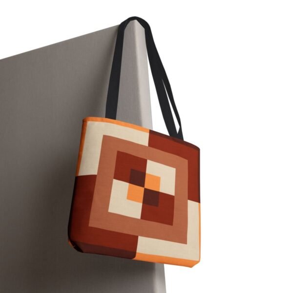 Chestnut Brown Labyrinth Tote Bag - Image 8