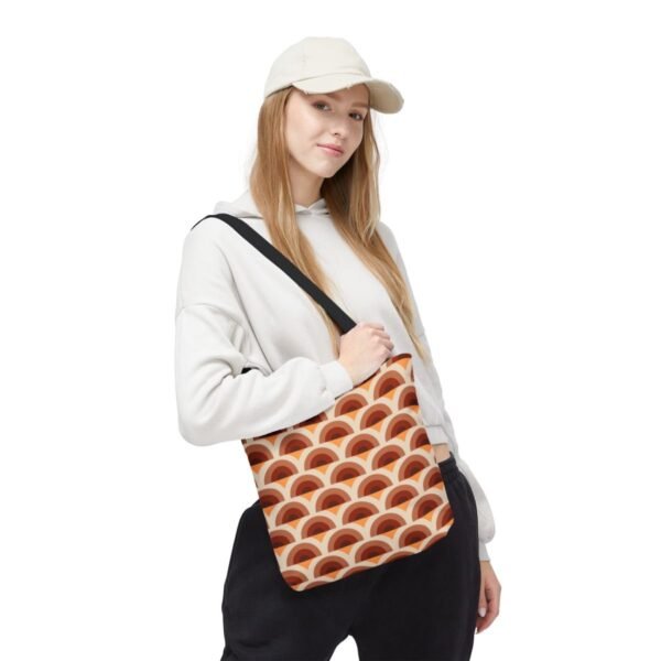 Chestnut Brown Peacock Tote Bag - Image 5