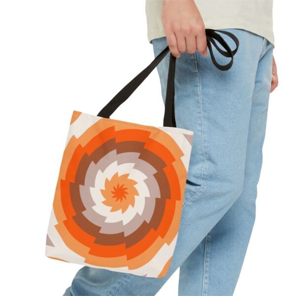 Cinnamon Dusk Vortex Tote Bag - Image 3