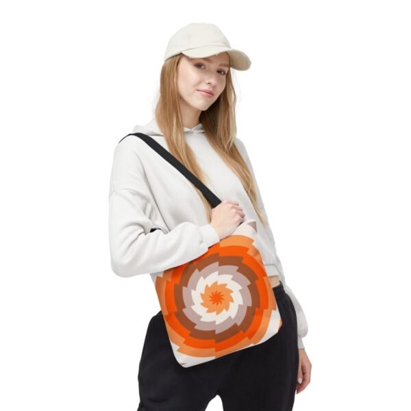 Cinnamon Dusk Vortex Tote Bag - Image 5