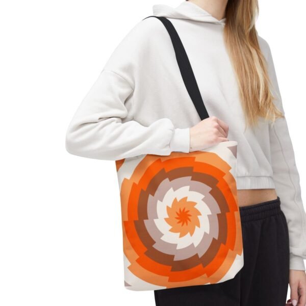 Cinnamon Dusk Vortex Tote Bag - Image 7