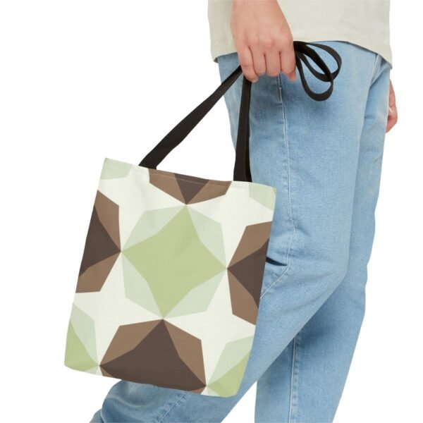 Clay Path Diamond Motif Tote Bag - Image 3