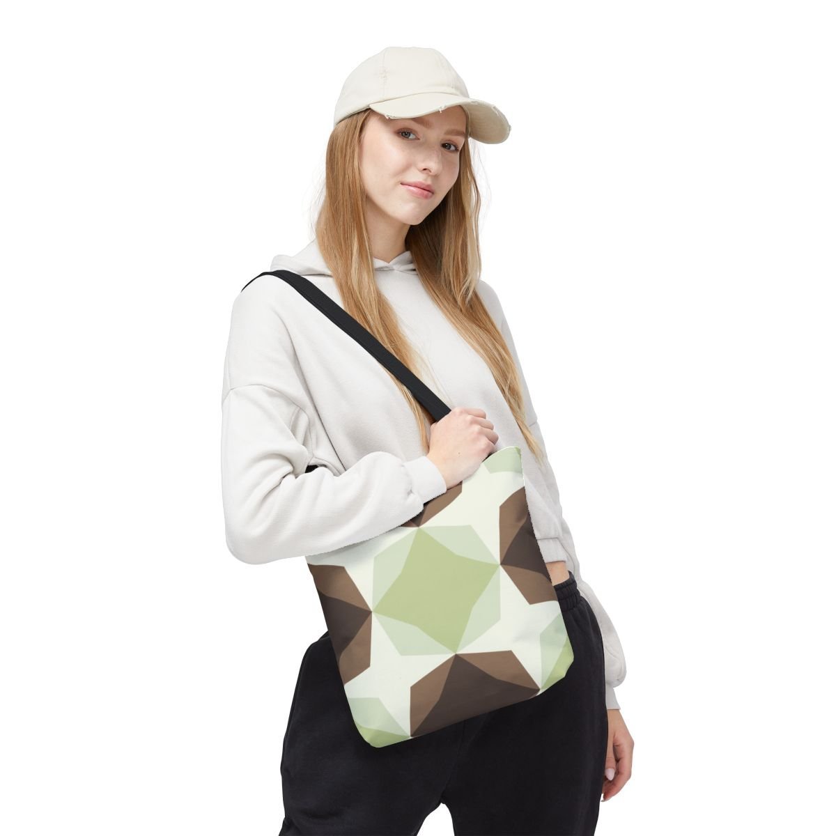 Clay Path Diamond Motif Tote Bag - Image 5