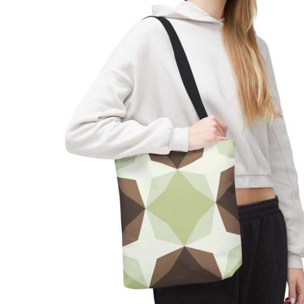Clay Path Diamond Motif Tote Bag - Image 7