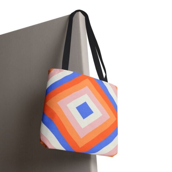 Coral Cloud Diamond Tote Bag - Image 8