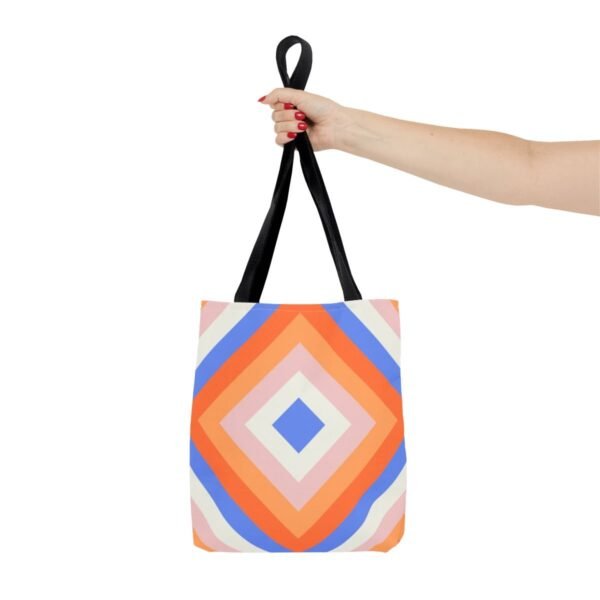 Coral Cloud Diamond Tote Bag - Image 4