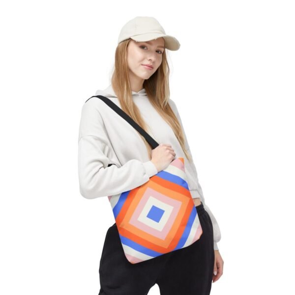 Coral Cloud Diamond Tote Bag - Image 5