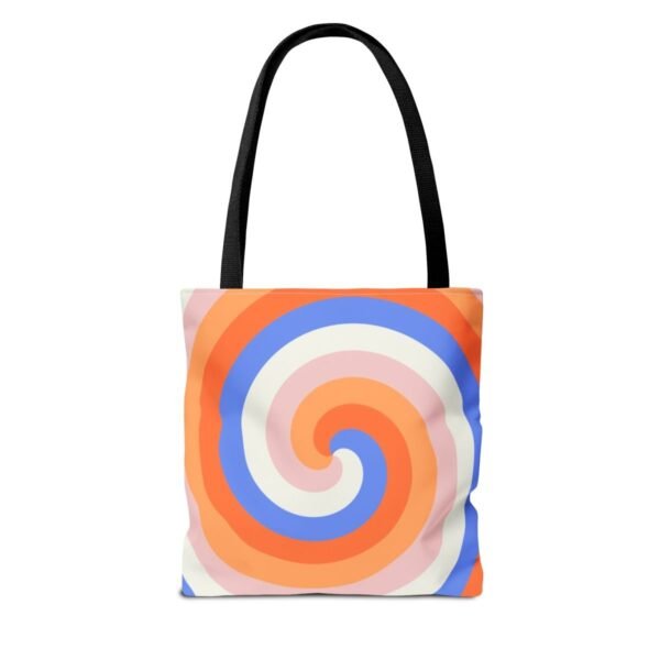 Coral Cloud Spiral Tote Bag - Image 2