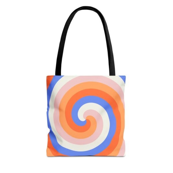Coral Cloud Spiral Tote Bag
