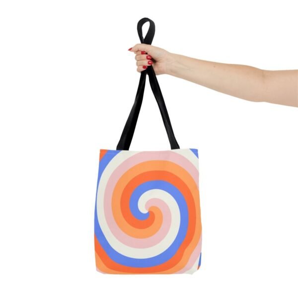 Coral Cloud Spiral Tote Bag - Image 4
