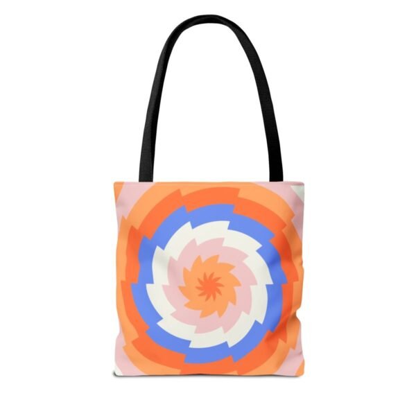 Coral Cloud Vortex Tote Bag - Image 2