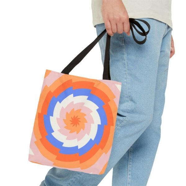 Coral Cloud Vortex Tote Bag - Image 3