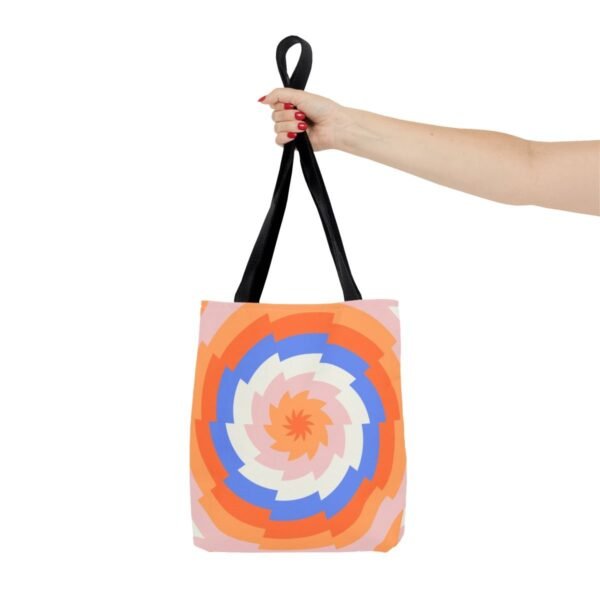 Coral Cloud Vortex Tote Bag - Image 4
