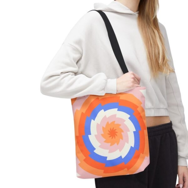 Coral Cloud Vortex Tote Bag - Image 7