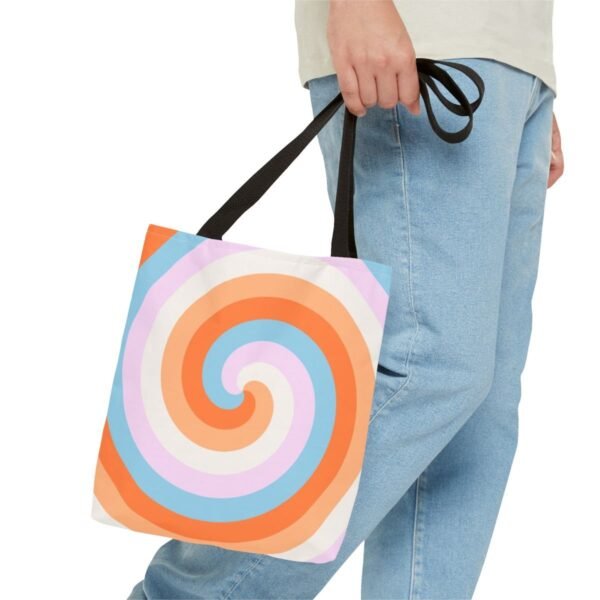 Cotton Gelato Spiral Tote Bag - Image 3