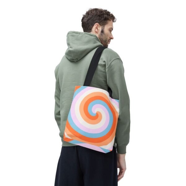Cotton Gelato Spiral Tote Bag - Image 6