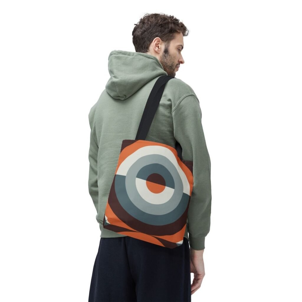 Dark Ember Orbit Tote Bag