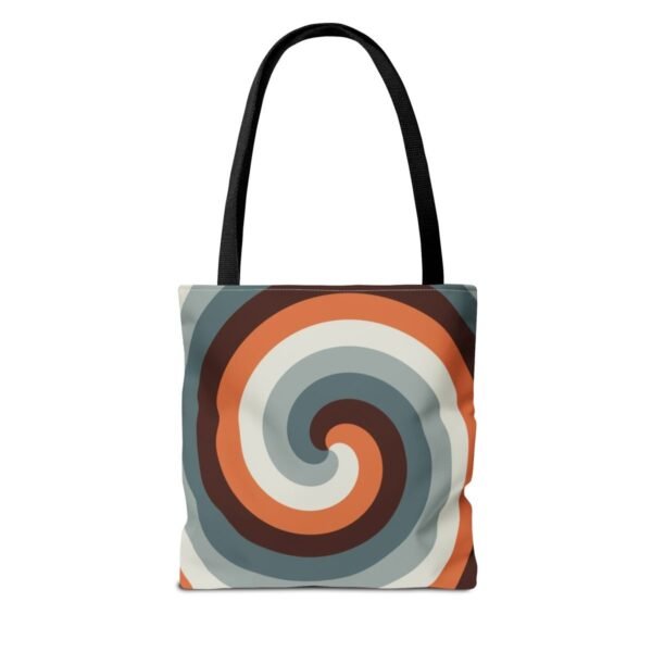 Dark Ember Spiral Tote Bag - Image 2