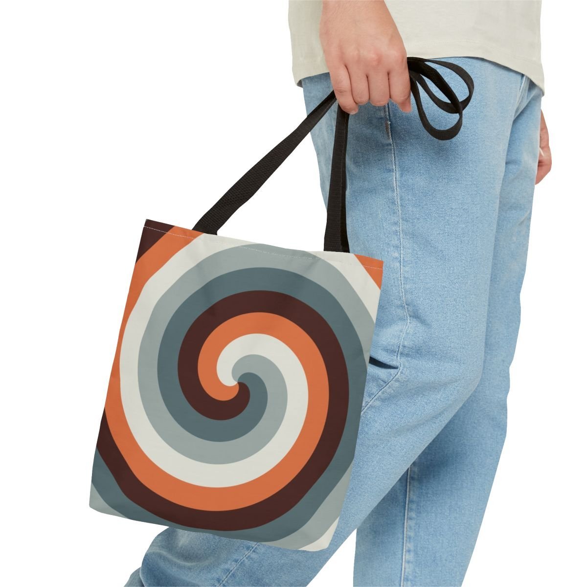 Dark Ember Spiral Tote Bag - Image 3