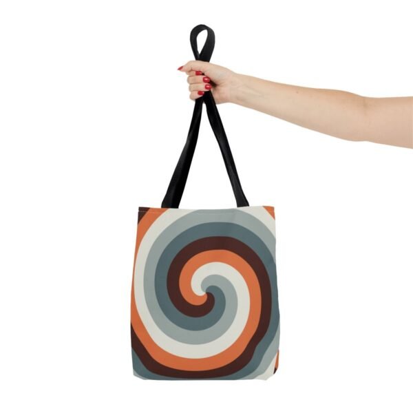 Dark Ember Spiral Tote Bag - Image 4