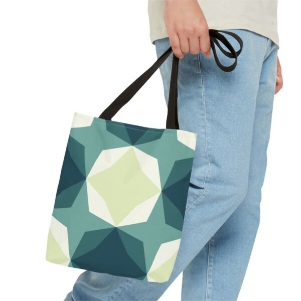 Deep Lake Diamond Motif Tote Bag - Image 3