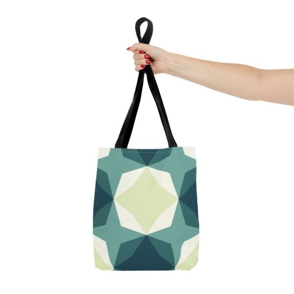 Deep Lake Diamond Motif Tote Bag - Image 4