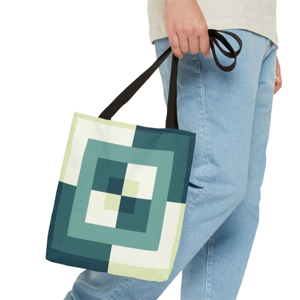 Deep Lake Labyrinth Tote Bag