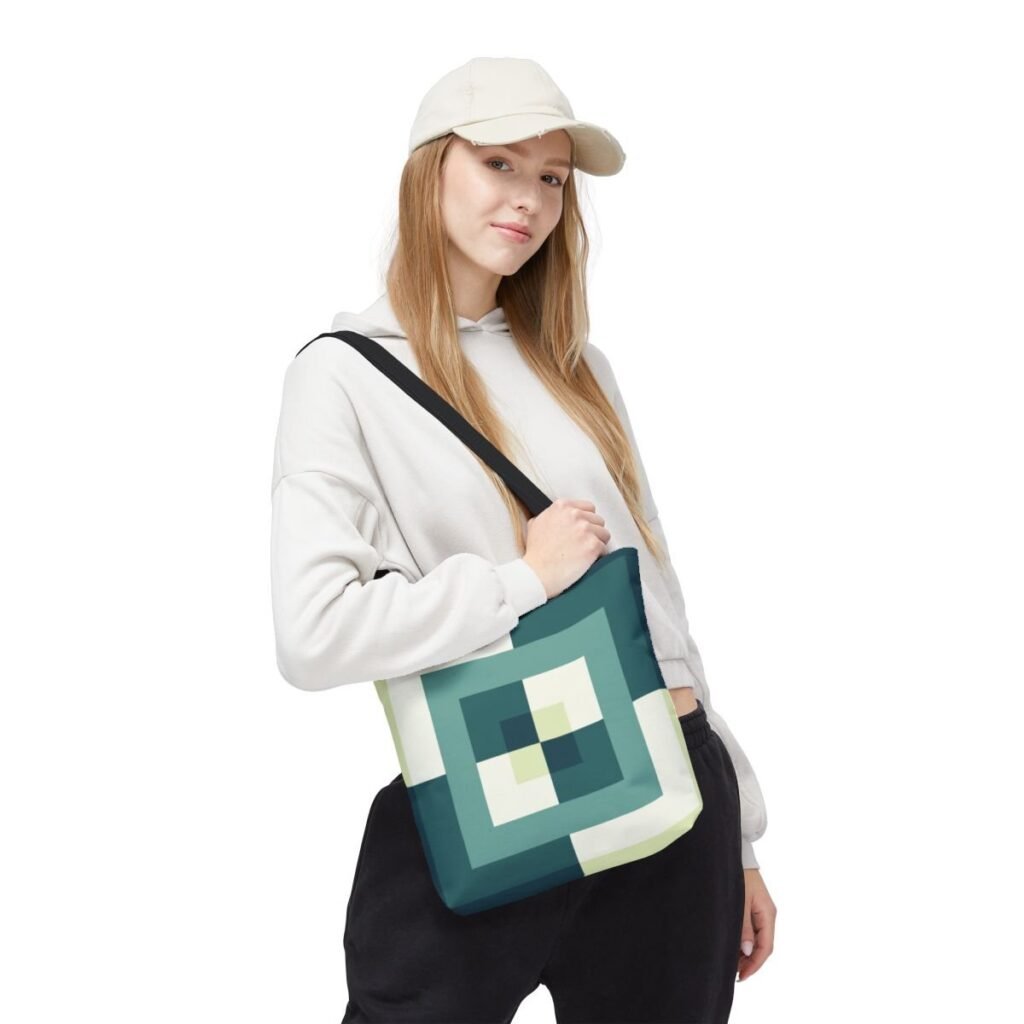 Deep Lake Labyrinth Tote Bag